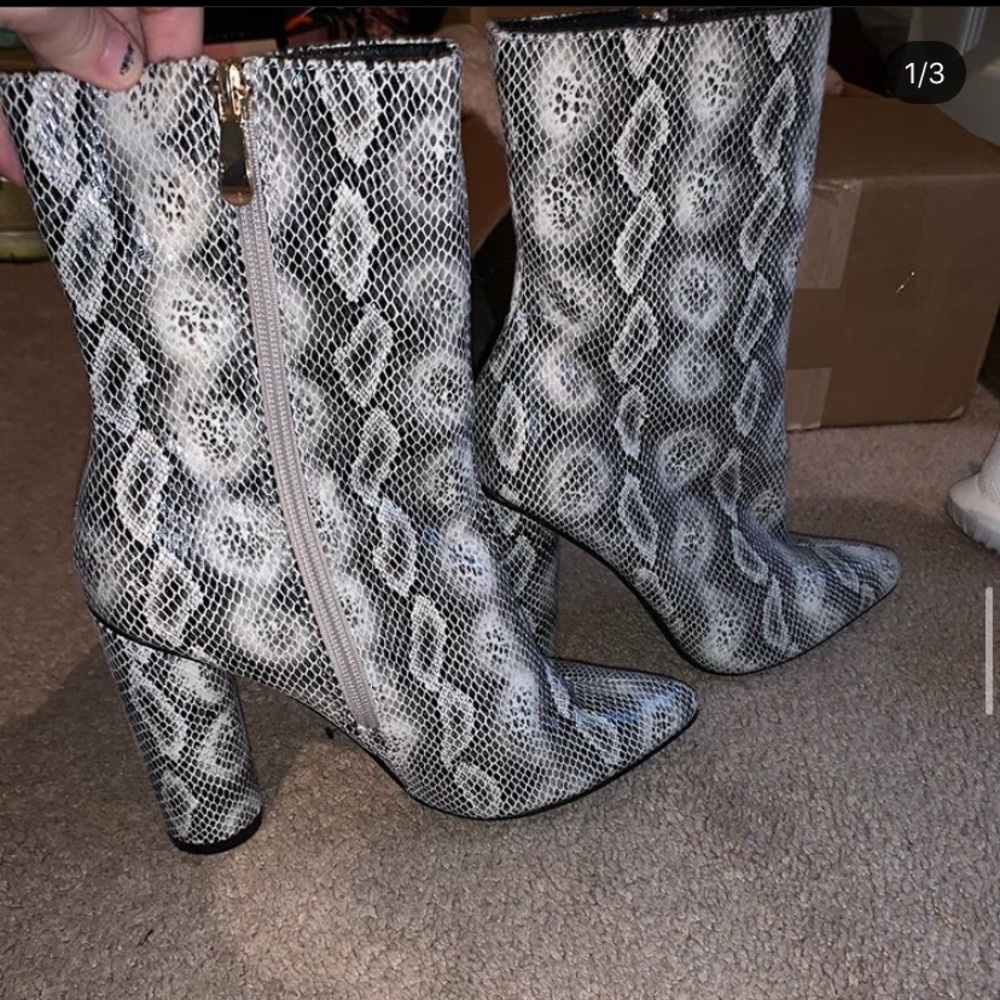 Snakeskin boots